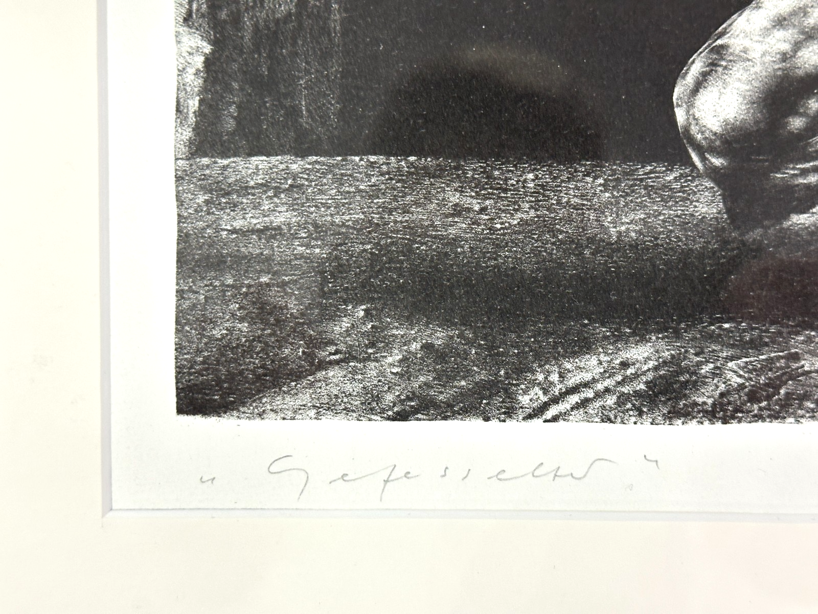 Rolf Münzner - Lithographie - 'Gefesselter' - 1978 - signiert + datiert1