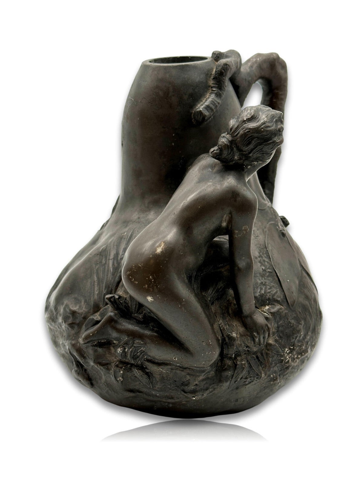 Jean Garnier 1853-1930 - Art Nouveau Jugendstil Vase um 1900 - weiblicher Akt2