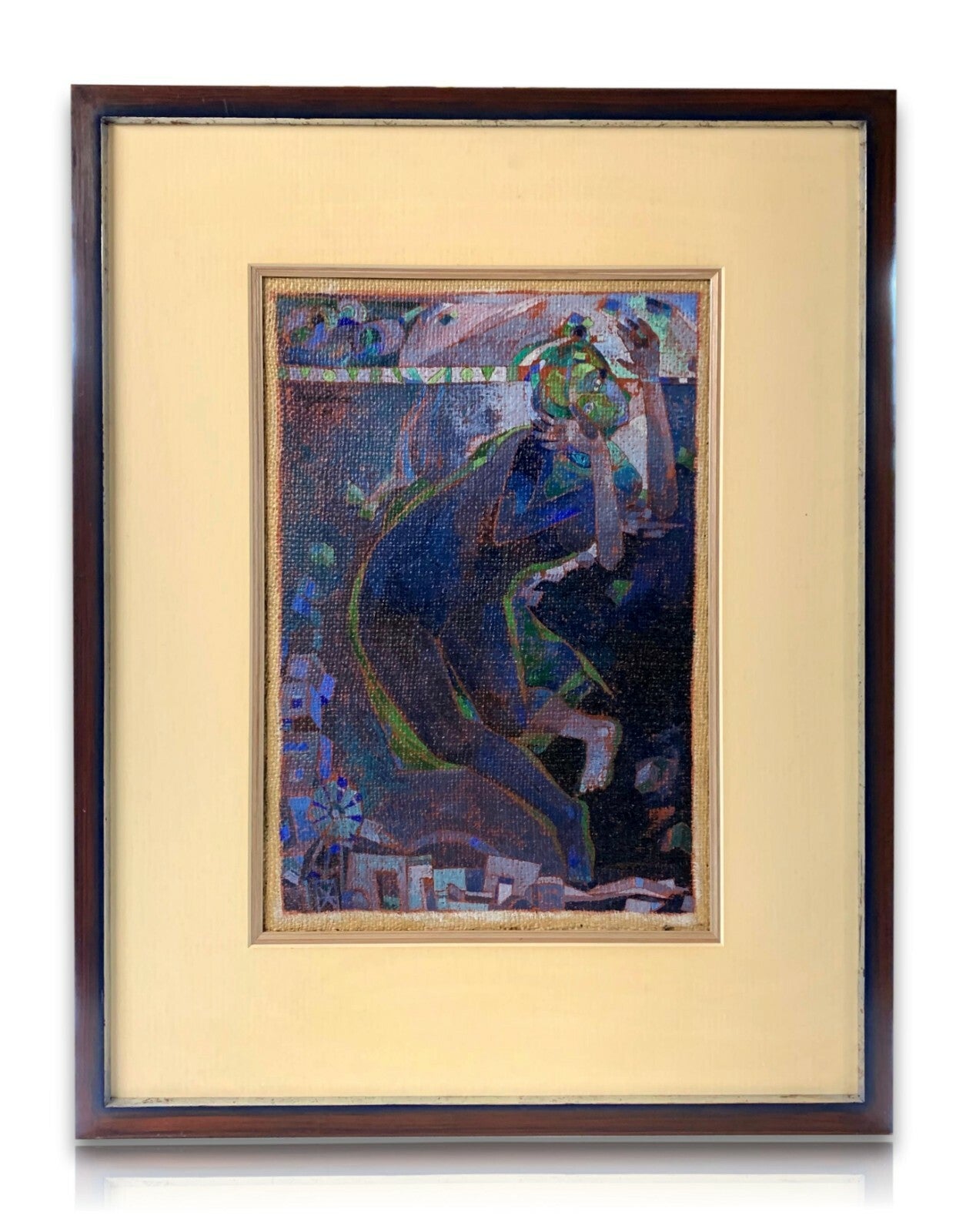 Jorge Ponce 1934-2012 - Öl auf Leinwand - gerahmt Passepartout - Expressionismus0