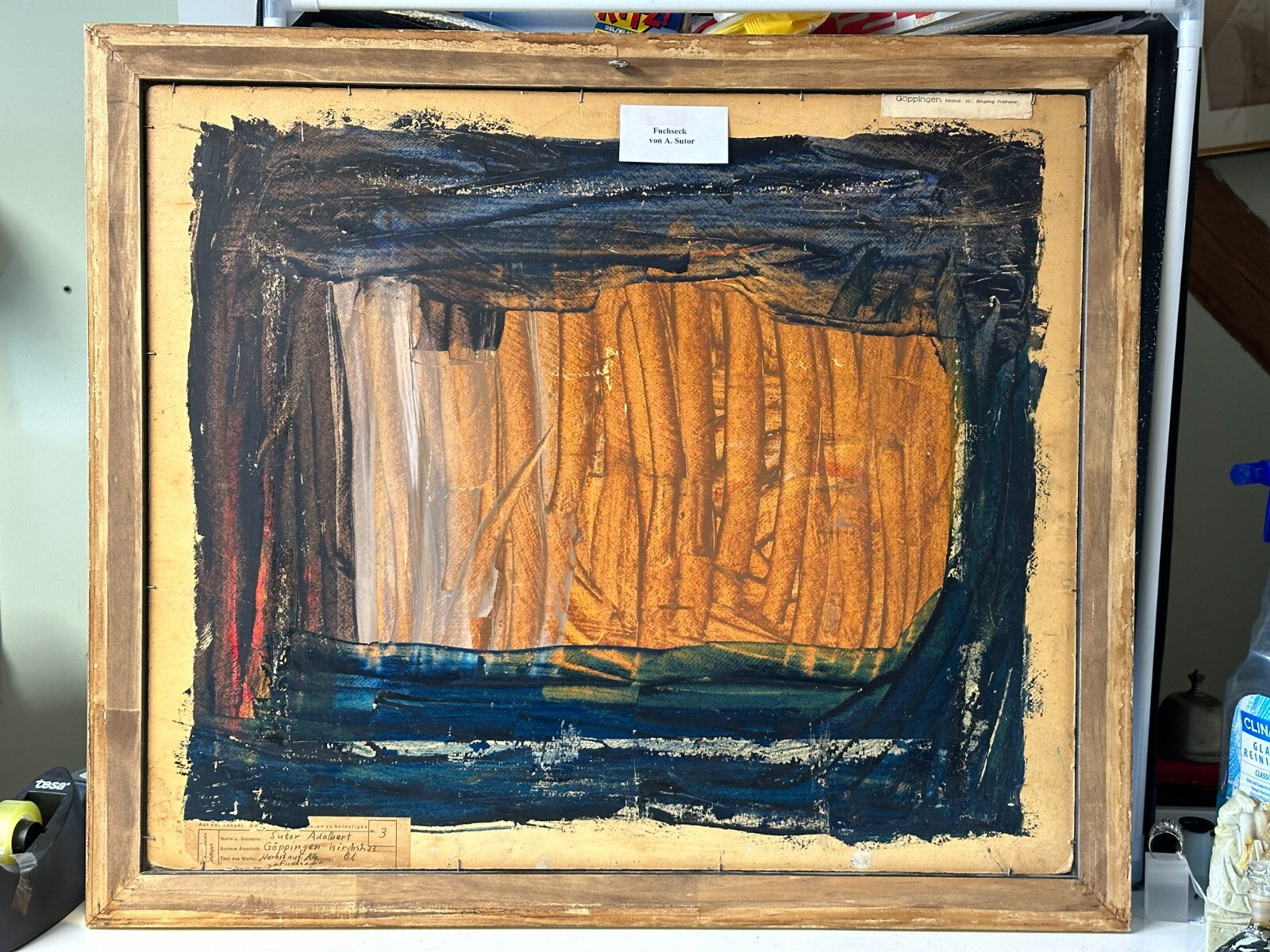 Adalbert Sutor 1895-1970 - Ol auf Karton - Fuchseck bei GP - signiert - gerahmt9