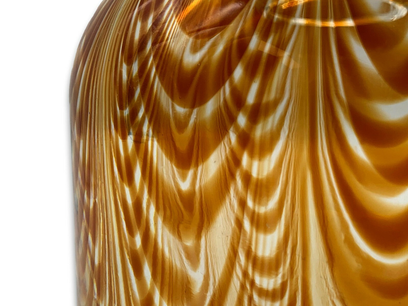 Murano Gino Cendese Vetri - Golden Fenicio - Amber - Karaffe mit Stopfen 5