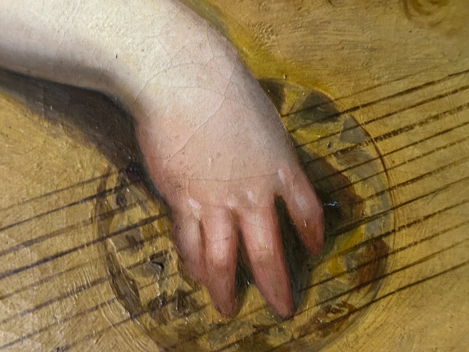 Engel mit Laute nach Rosso Fiorentino (1494-1540) – Öl auf Leinwand - 19. Jh.3
