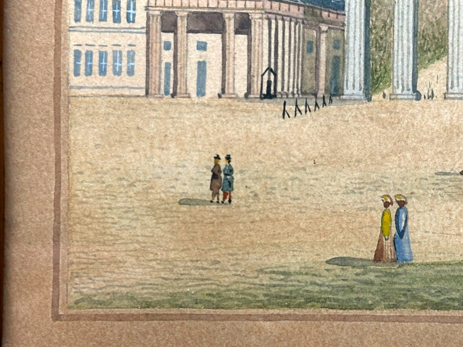 Aquarell auf Papier - P. Müller - Berlin Brandenburger Tor - Sign. gerahmt5