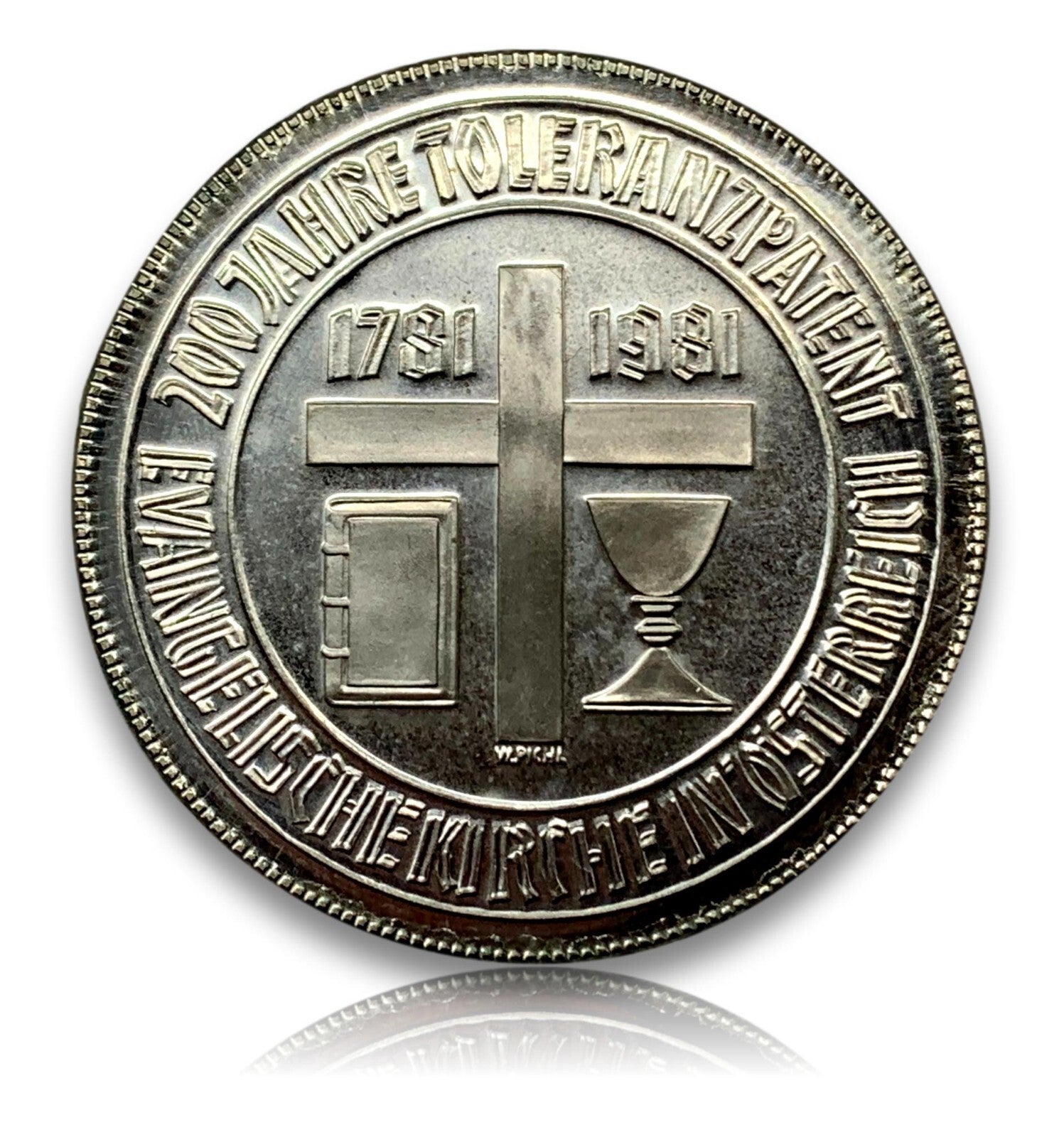 500 Schilling Österreich - Silber Münze - 200 Jahre Evangelische Kirche - PP0