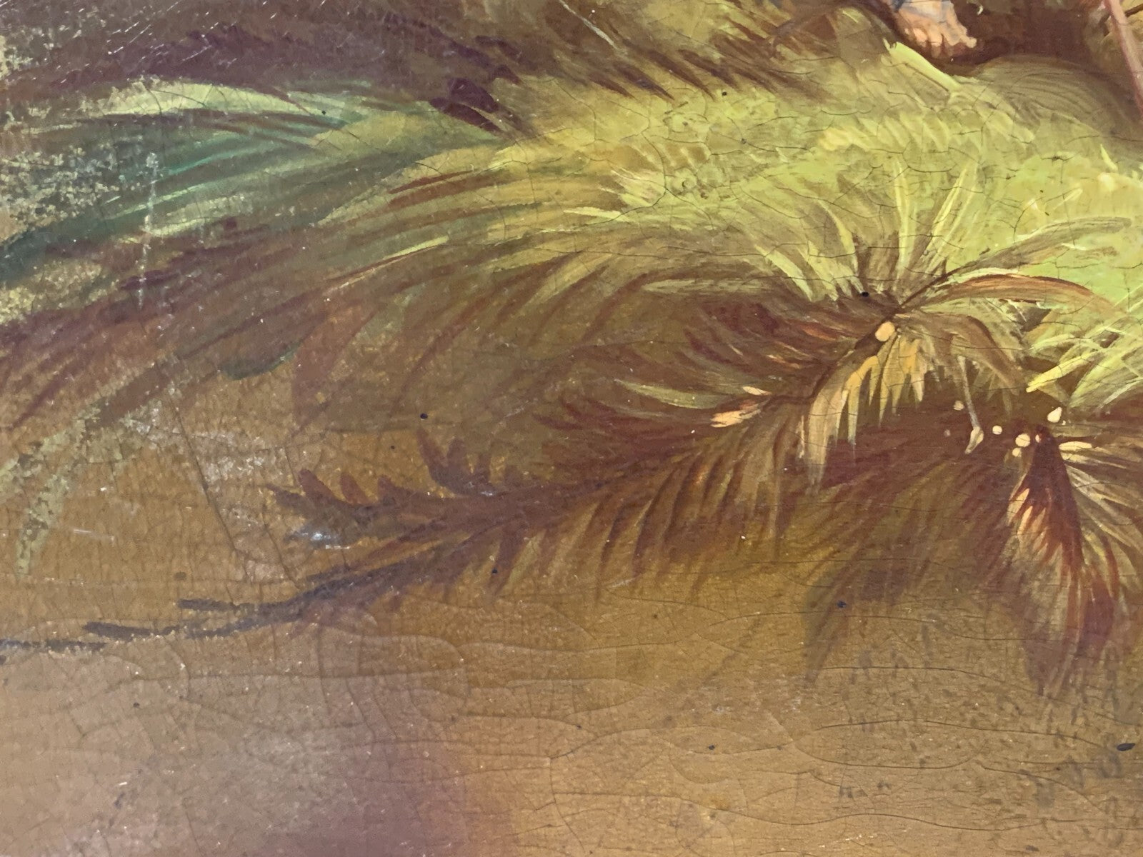 Gemälde 'Die angenehme Lektion' - Öl auf Platte - nach François Boucher um 185011