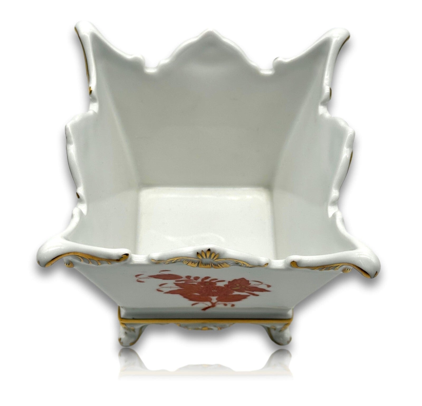 Herend 6408 AO - Cachepot Übertopf - Porzellan - Apponyi Orange - Handbemalt5