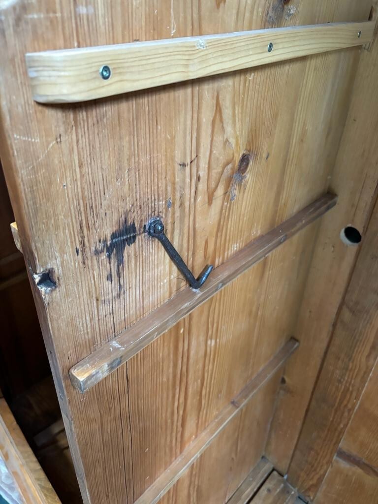 Bodensee Schrank Kleiderschrank - um 1810 - Kirschholz - Intarsien7