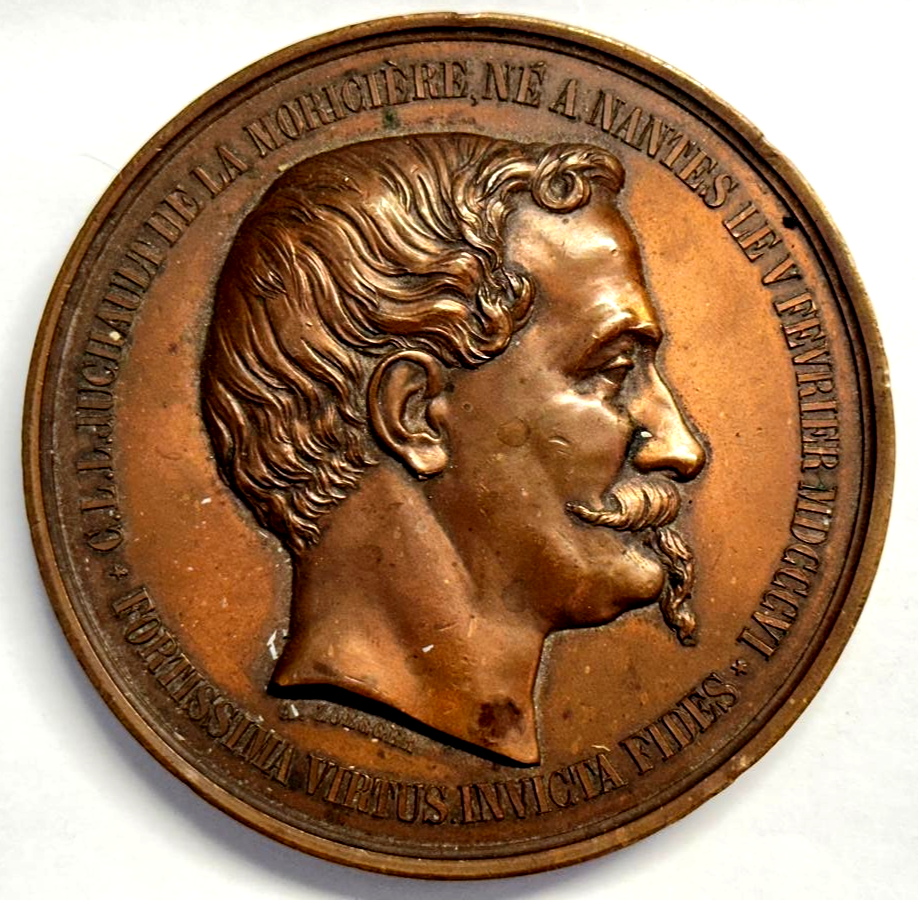 Frankreich-Algerien - General Louis Juchault de La Moricière 1860 -Medaille0