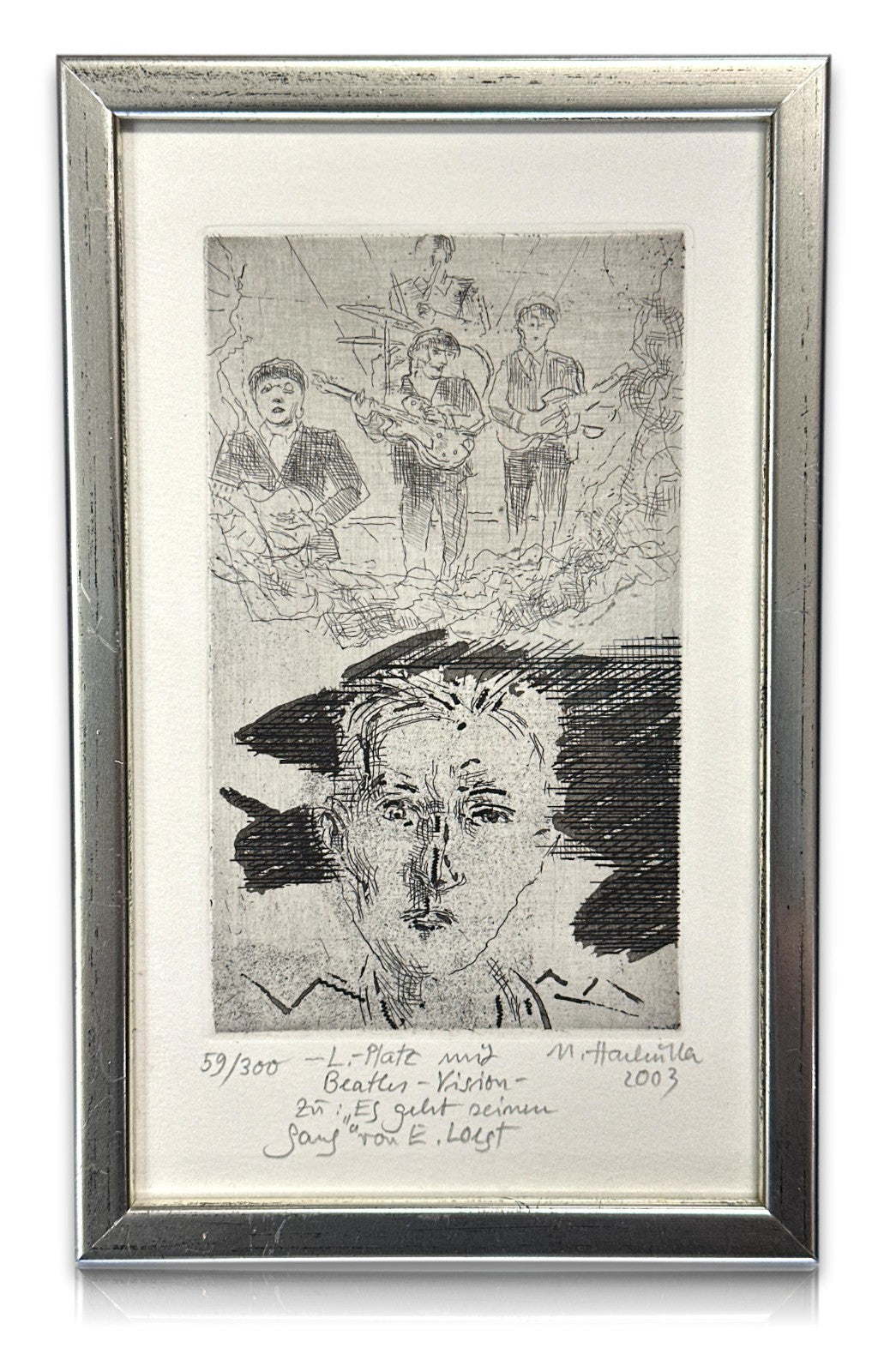 Ulrich Hachulla - Radierung 2003 – Beatles Vision – signiert & nummeriert 59/3000