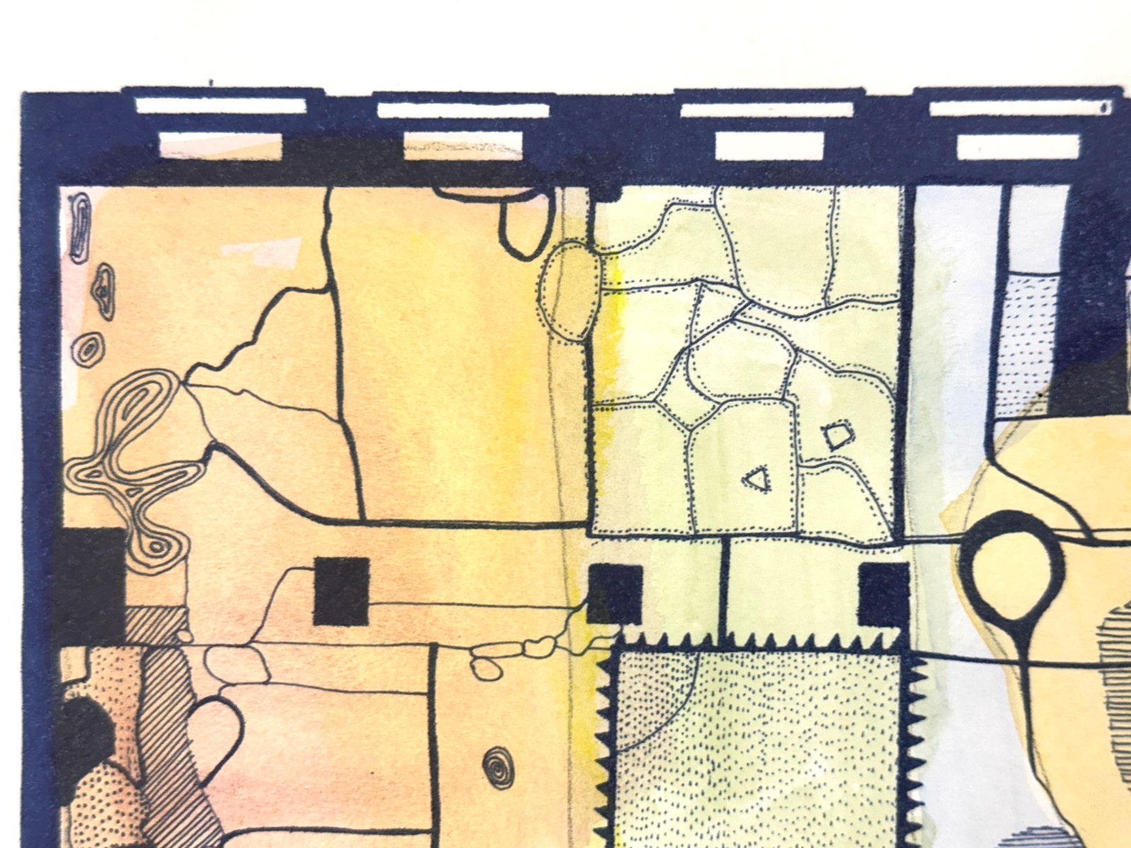 Frauke Schlitz – „Mappa“, 2007 - kolorierte Lithografie - signiert & nummeriert6