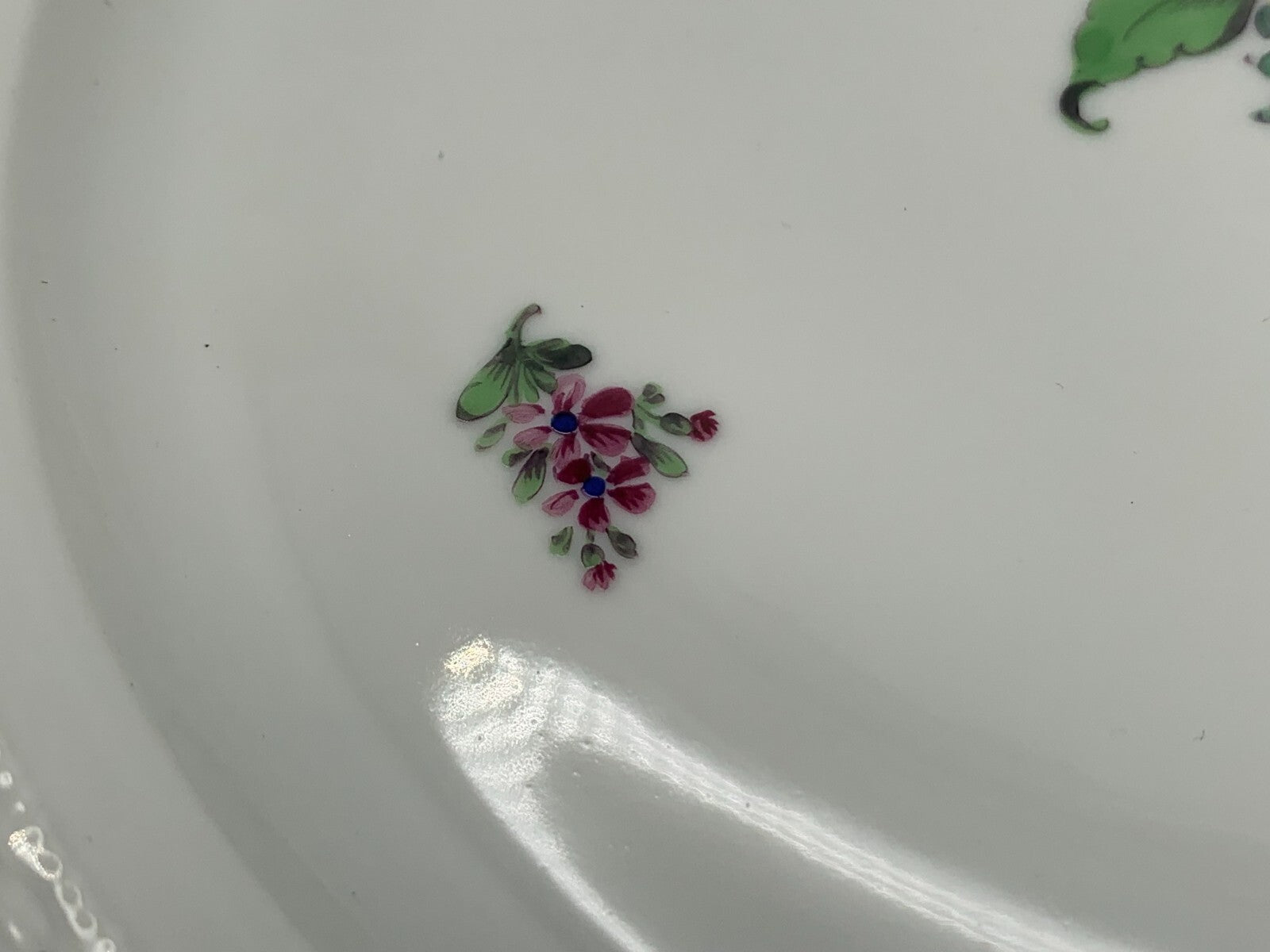 Nymphenburg - Porzellan Teller - Blumenbukett - ca 1920/30 - Streublumen Bukett7