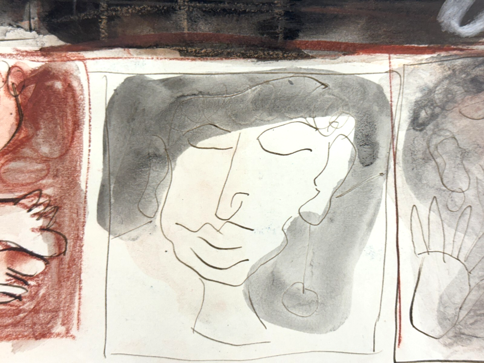 Ulla von Gierke (UvG) - 1986 – Abstrakte Komposition - Acryl auf Leinwand - sig4