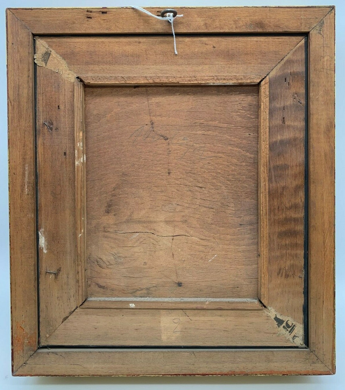 Gemälde Öl auf Holz - Bauer mit Pfeife - Herrenporträt - Goldrahmen - F. Schmid4