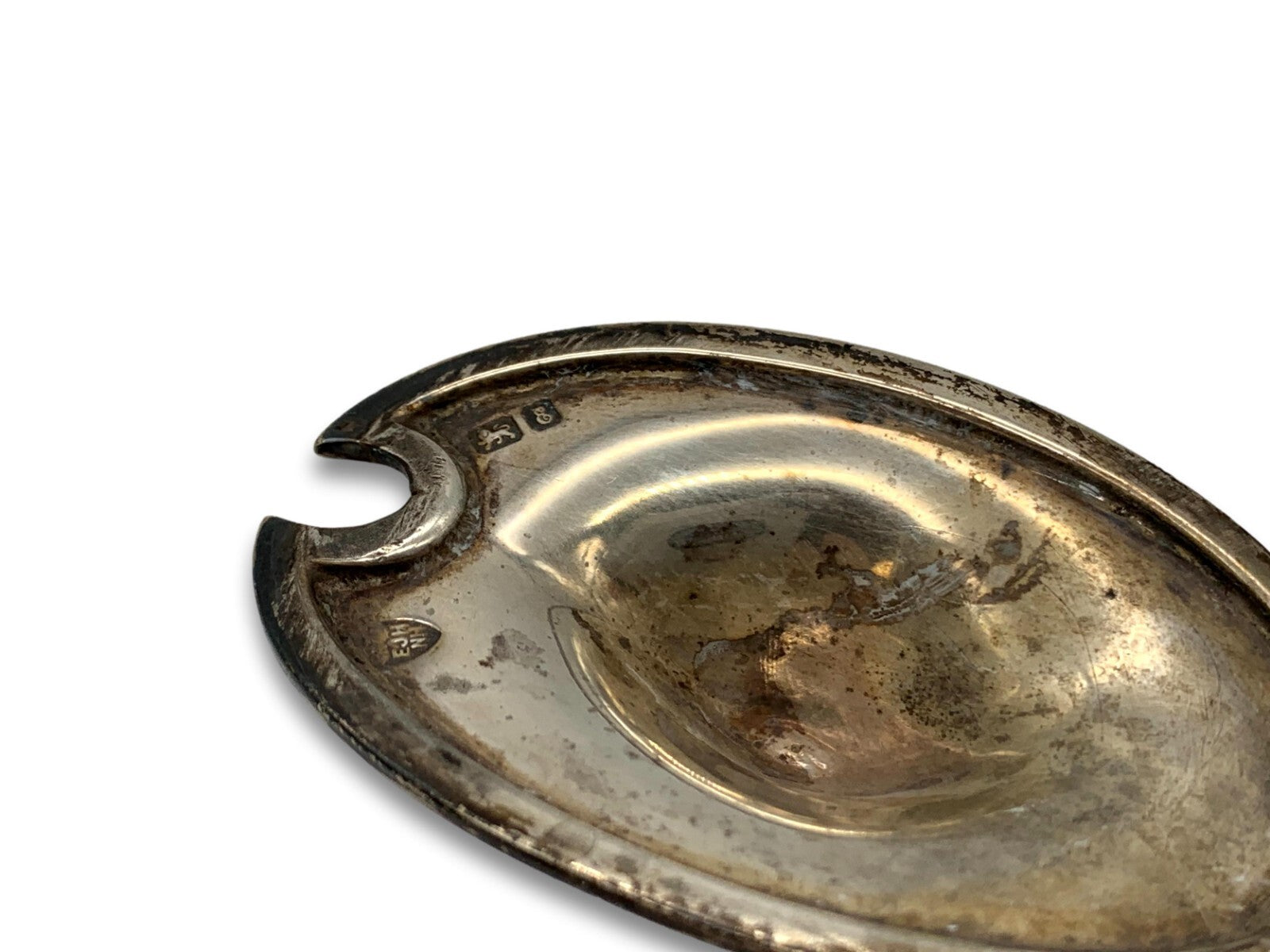 alter Senf- Gewürztopf - England Chester 1905 - Silber - Haseler Brothers - Glas10