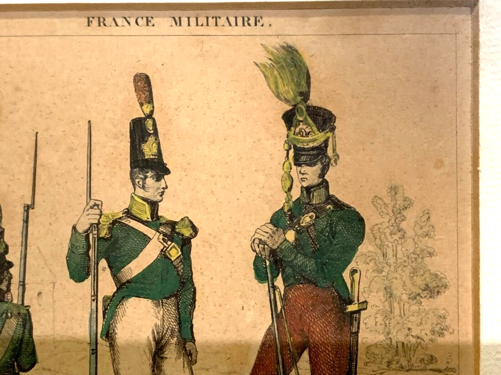 Lacauchie - Stahlstich koloriert - Historische Uniform - Portugiesische Truppen2