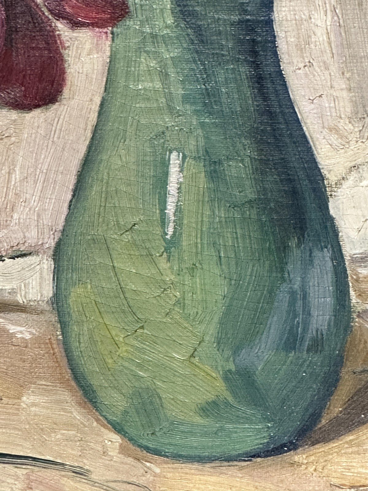 Hermann L. Umgelter – Stillleben mit Anemonen in Vase - Öl auf Leinwand - sig.5