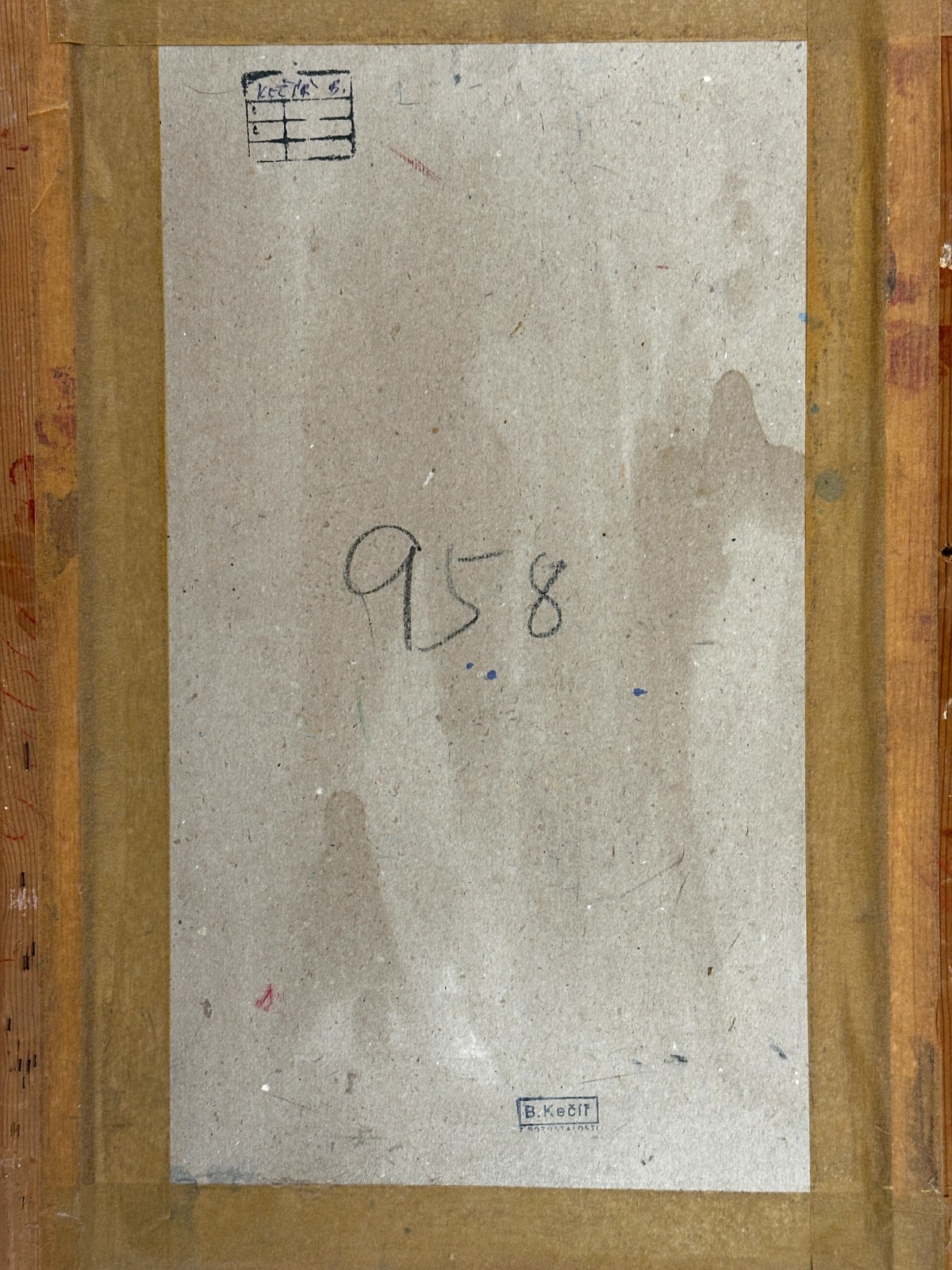 Bohumil Samuel Kečíř – Stillleben in pastoser Malweise - Öl auf Karton - Sign.12