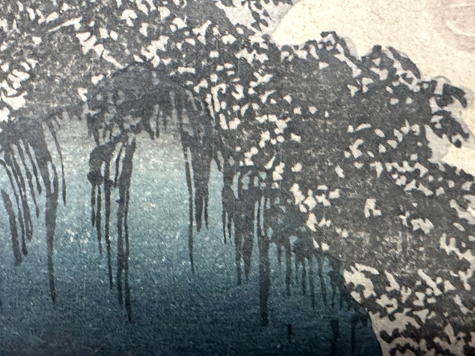 Andō Hiroshige – „Herbstmond bei Ishiyama“ – Ukiyo-e Farbholzschnitt Omi Hakkei6