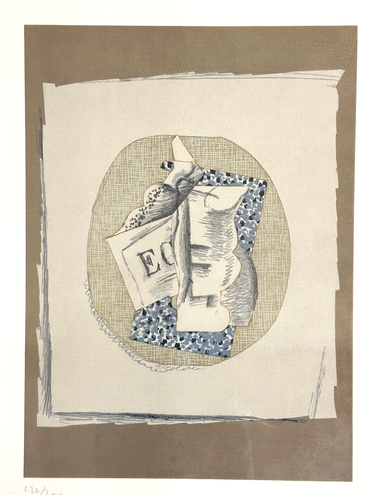 Georges Braque 1882-1963 – Lithografie - 'Verre et journal' - Nr. 236/3001