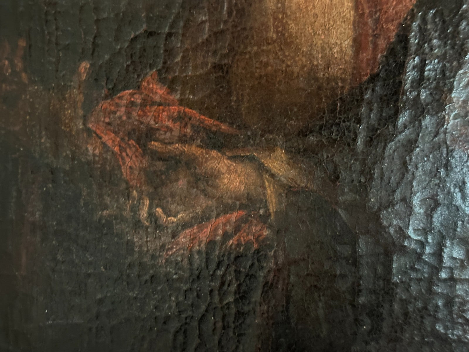 Ölgemälde „Biblische Szene mit Engel Raphael und Tobit?“ – um 18./19. Jh.5