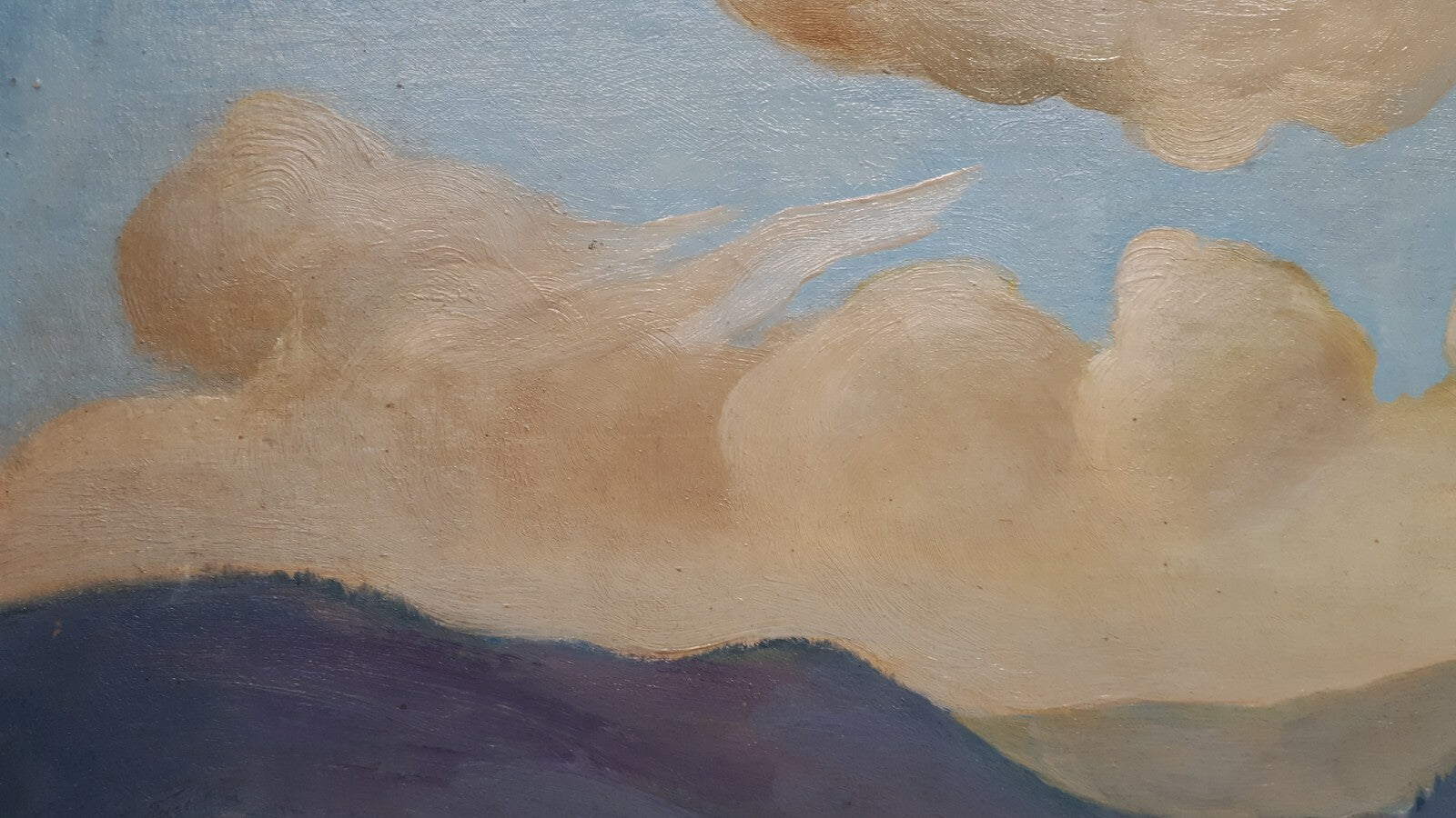 EUGENE SPIRO - Gemälde Öl auf Platte - Süddeutsche Landschaft - signiert 19494
