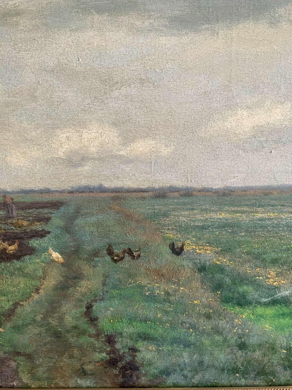 Georg Flad - Dachauer Landschaft - 1889 - Öl auf Leinwand - signiert4