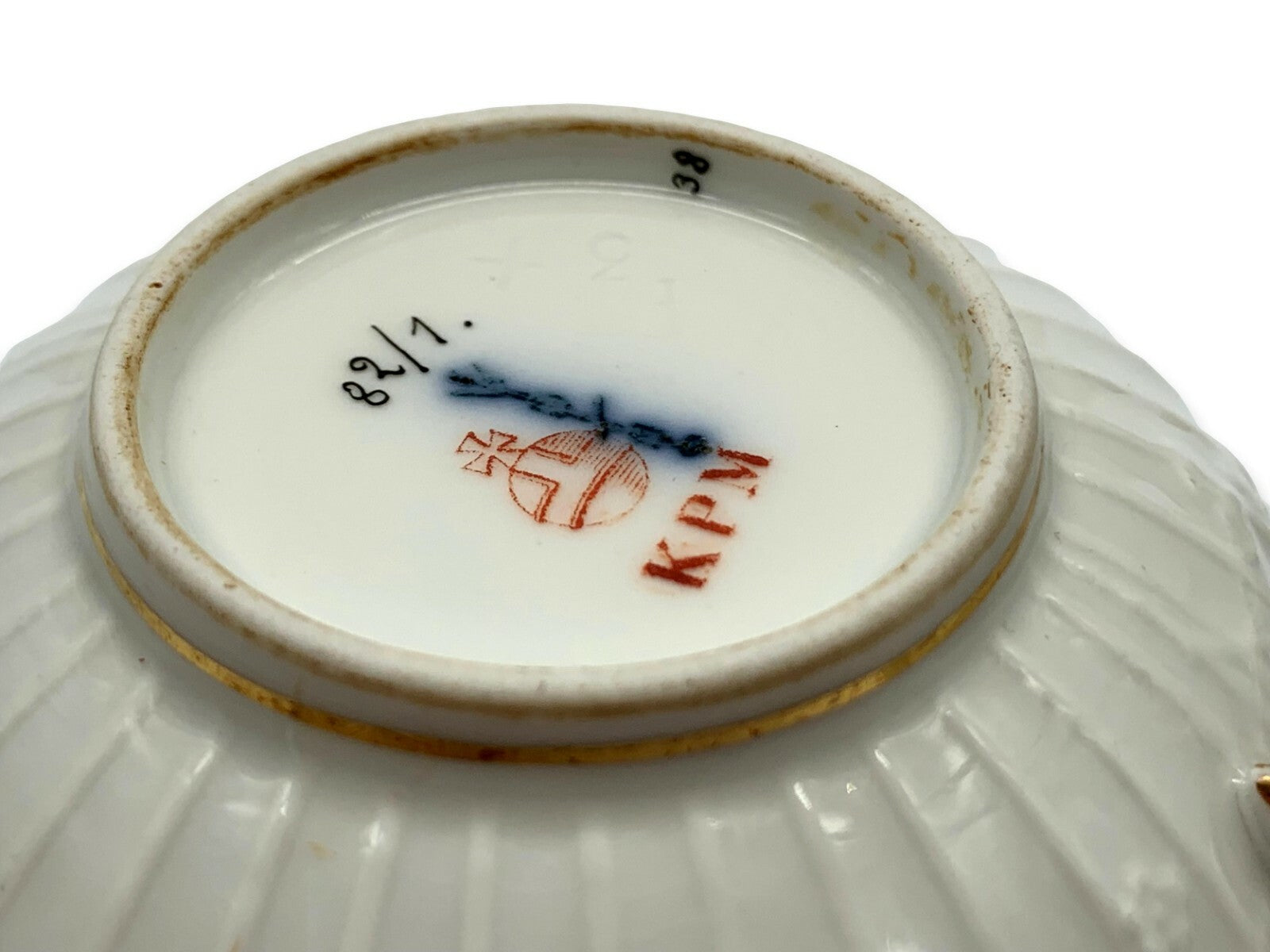 KPM - Tee- Kaffeegedeck - wohl um 1900 - Porzellan Kuchenteller Untertasse Tasse7