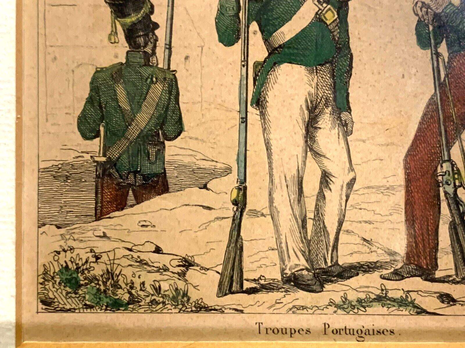 Lacauchie - Stahlstich koloriert - Historische Uniform - Portugiesische Truppen4