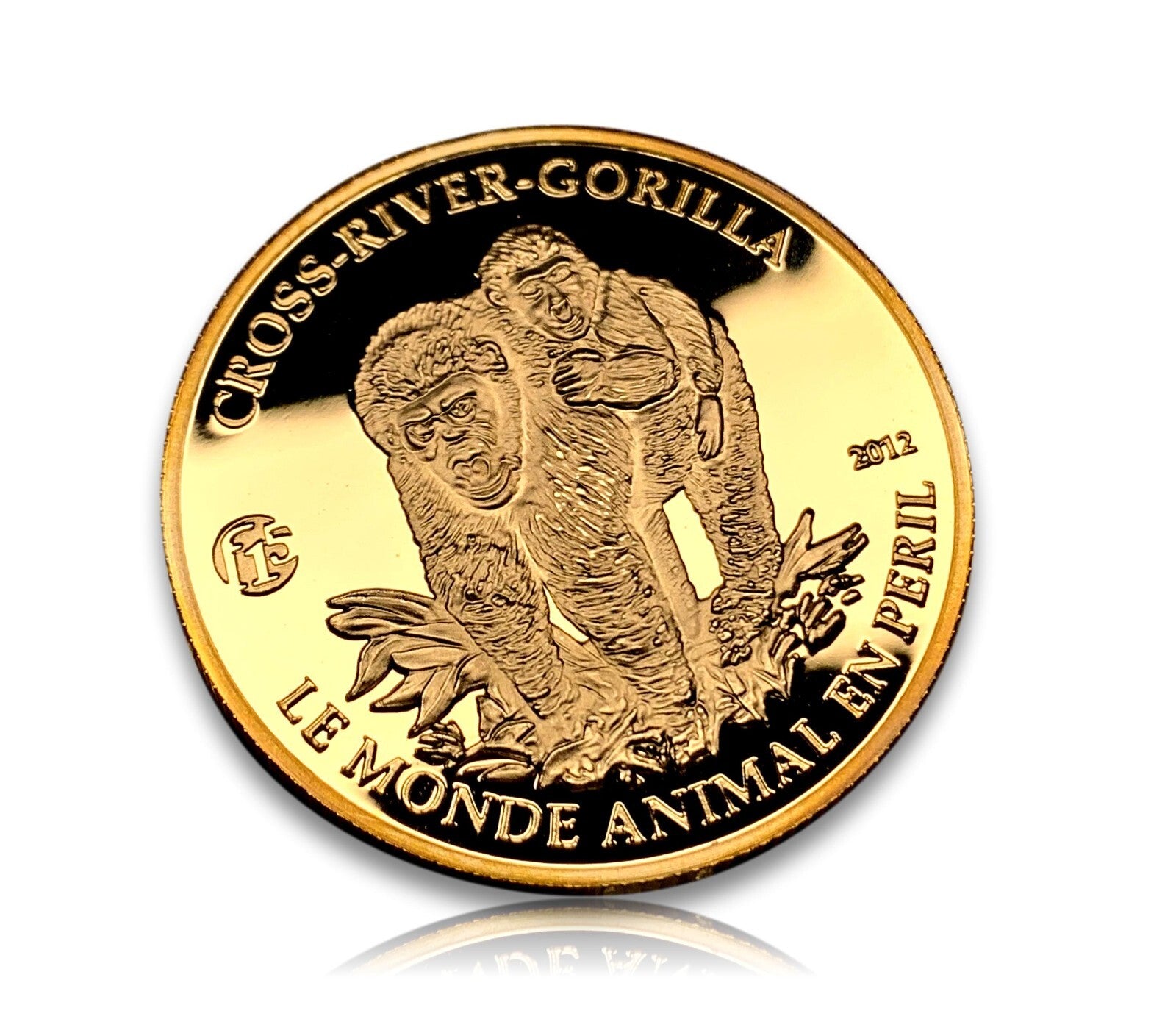 1000 FRANCS - Kamerun Cameroon - Cross-River-Gorilla - 925er Silber - Münze Coin2