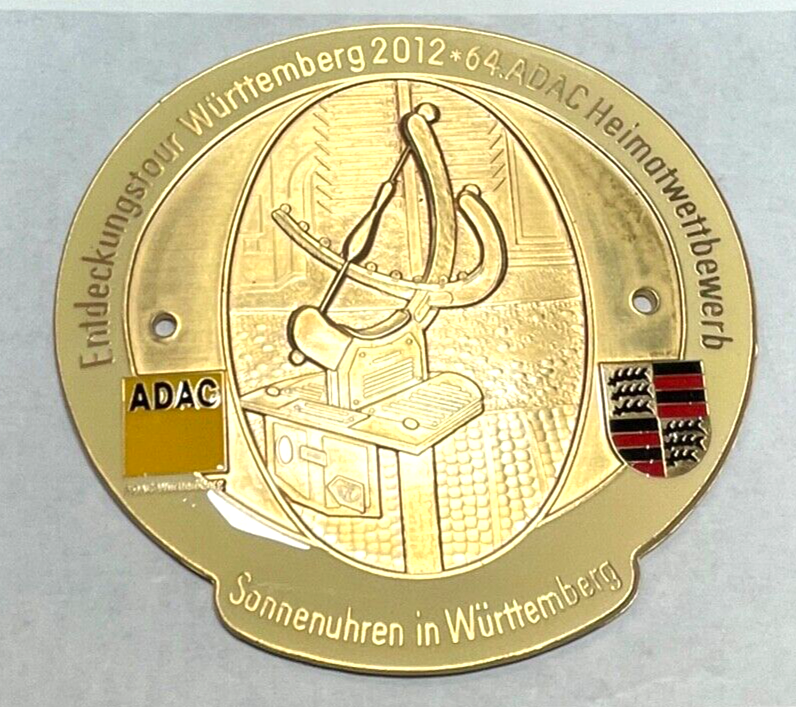 64. ADAC Heimatwettbewerb Württemberg 2012 Automobil Auto Plakette Car Badge1