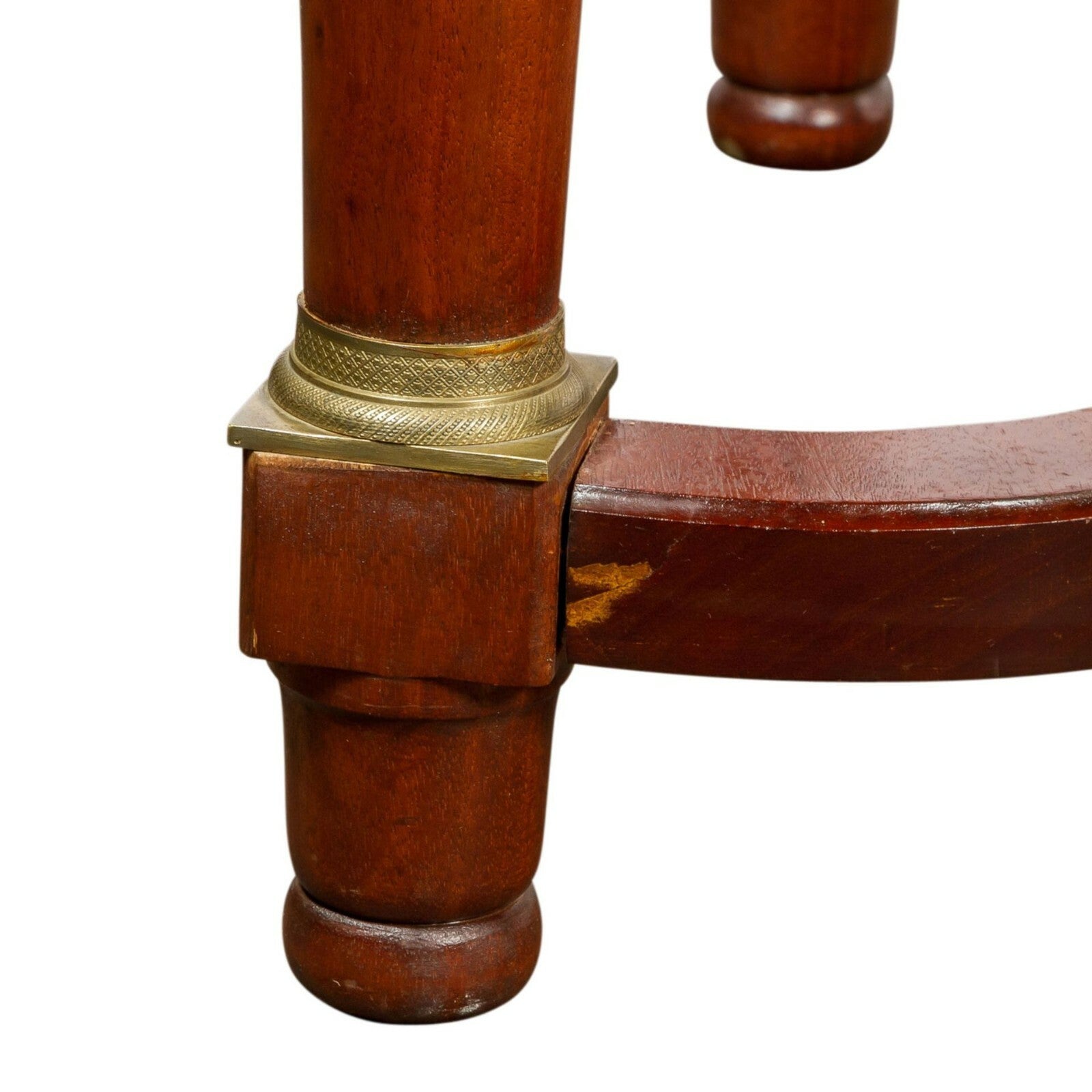Schreibtisch im Empirestil - 20.JH.- Freistehend - Mahagonifurniert - Hartholz5
