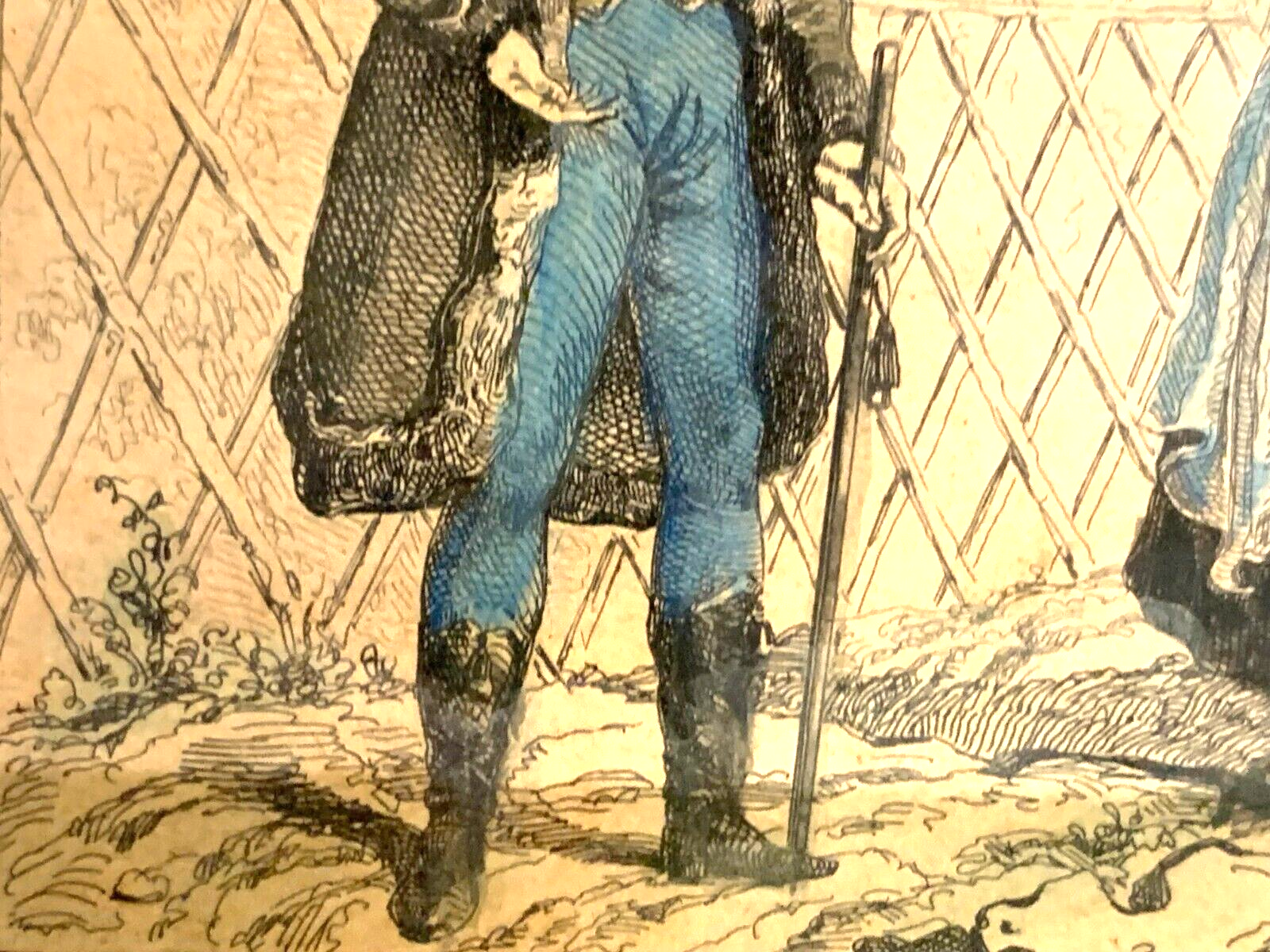 Alexandre Lacauchie - Kupferstich koloriert - Einwohner von Hermannstadt Sachsen6