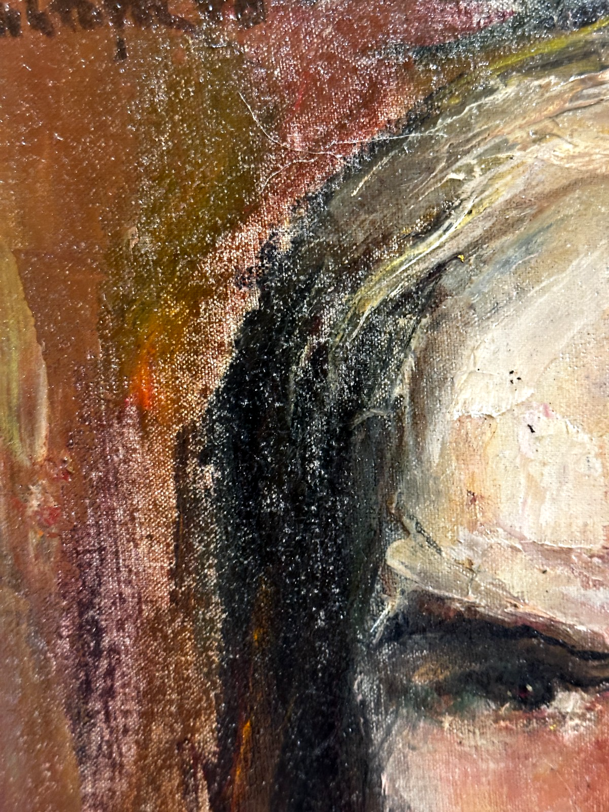 Expressives Herrenporträt Öl auf Leinwand – kraftvoller Charakterkopf - signiert2