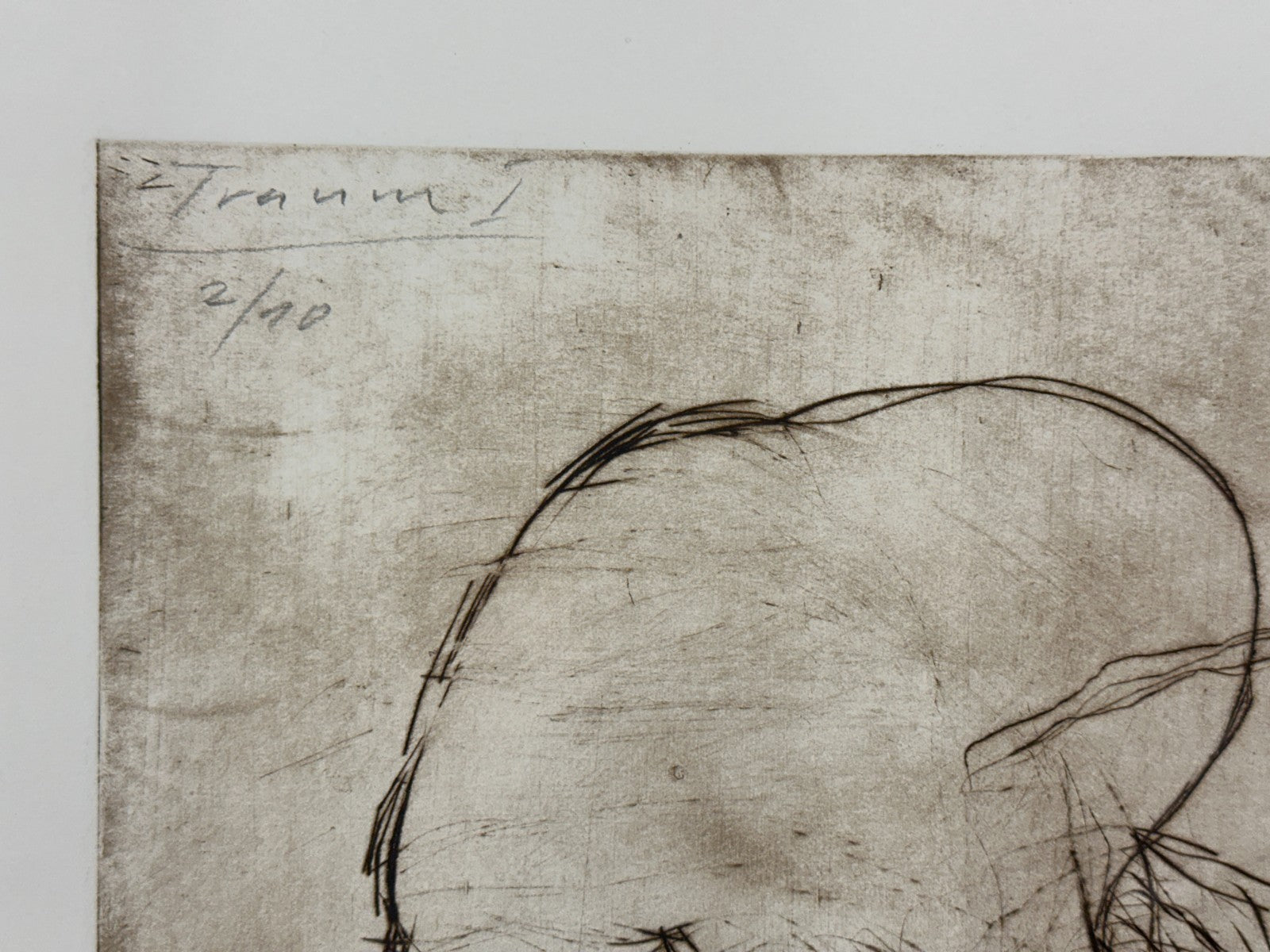 Jürgen Brodwolf (geb. 1932) – „Traum I“ - 1986 – signierte Radierung (2/40)2
