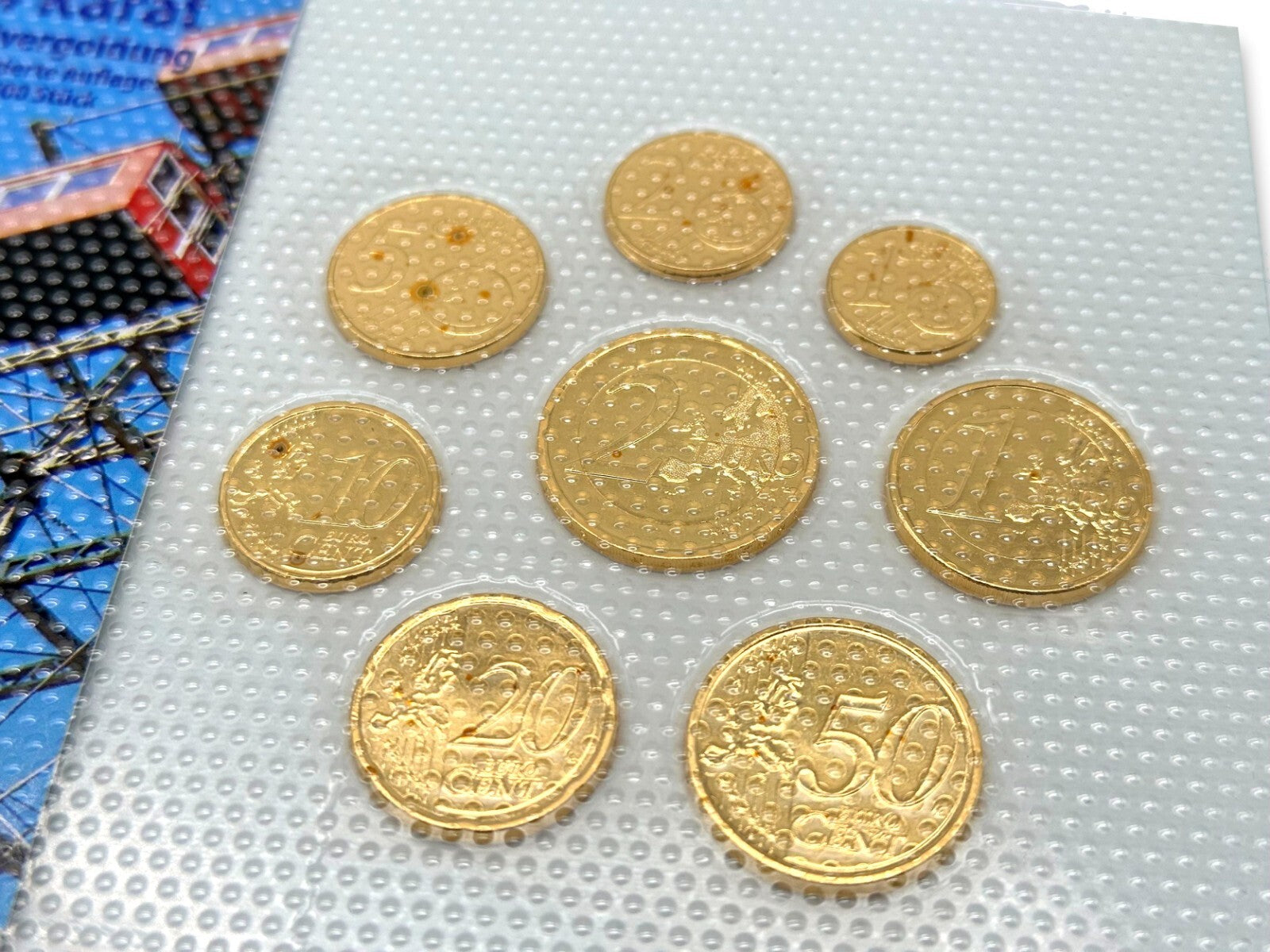 Österreich KSM Kursmünzsatz 2008 Euro € - 24 ct vergoldet - Ldt. Edition3