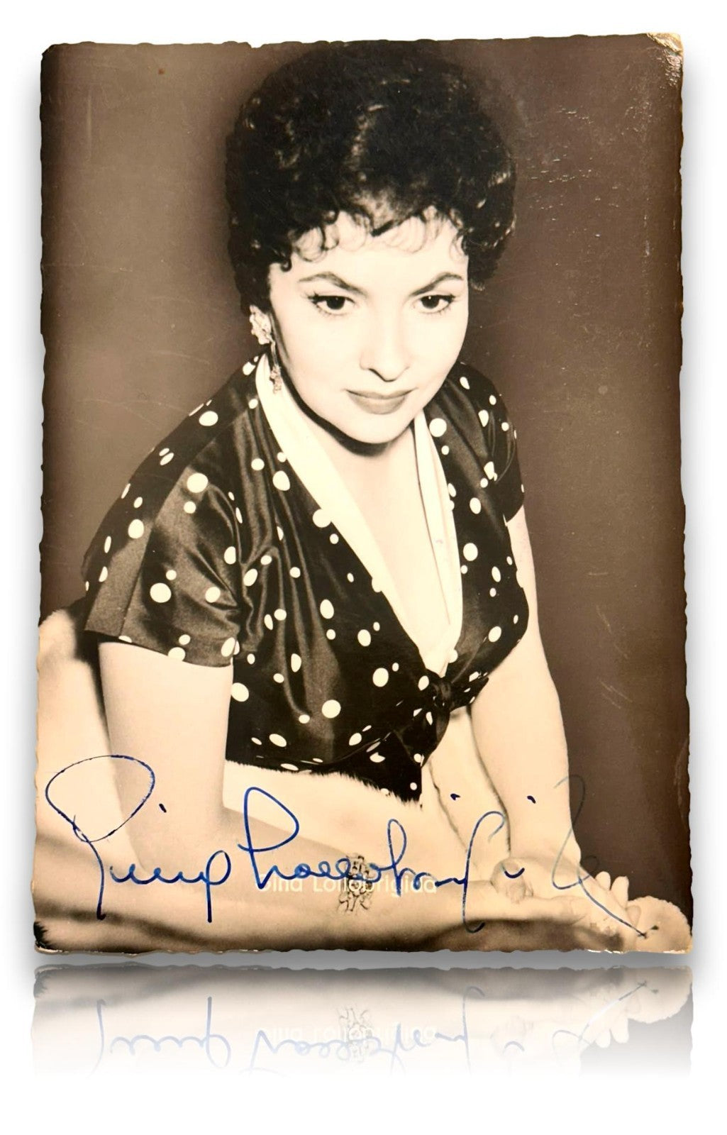 Gina Lollobrigida - signierte Fotografie - Autogramm - Filmstar Schauspielerin0