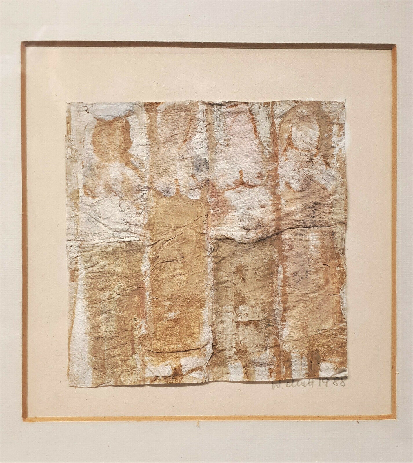 Wendelin Matt *1934 - Mischtechnik - Materialcollage - Unikat - Abstrakt0