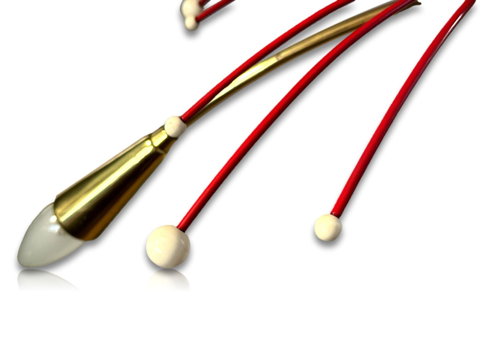 Wand-/Deckenlampe - Sputnik Spider Lampe - Roter Stern 50er Jahre - 5 flammig3