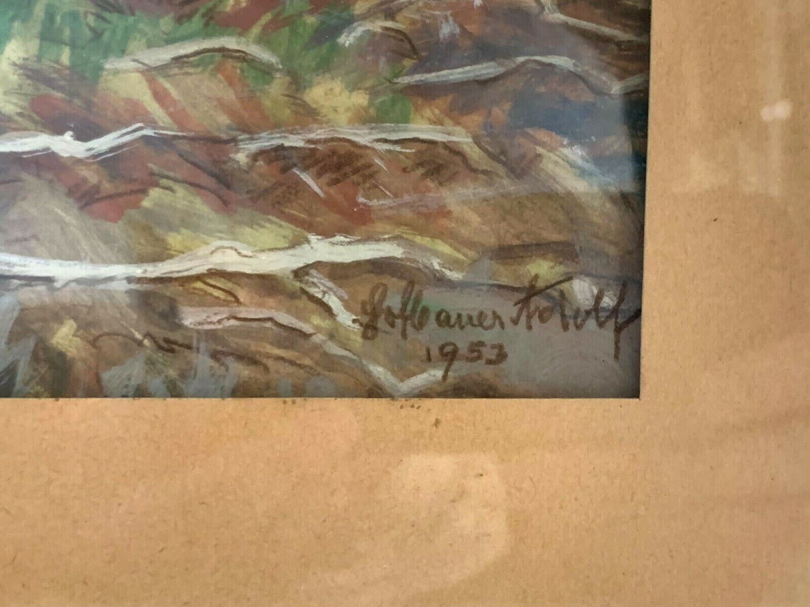Dreisesselberg Bayrischer Wald - Adolf Hofbauer - Gouache auf Papier - signiert2