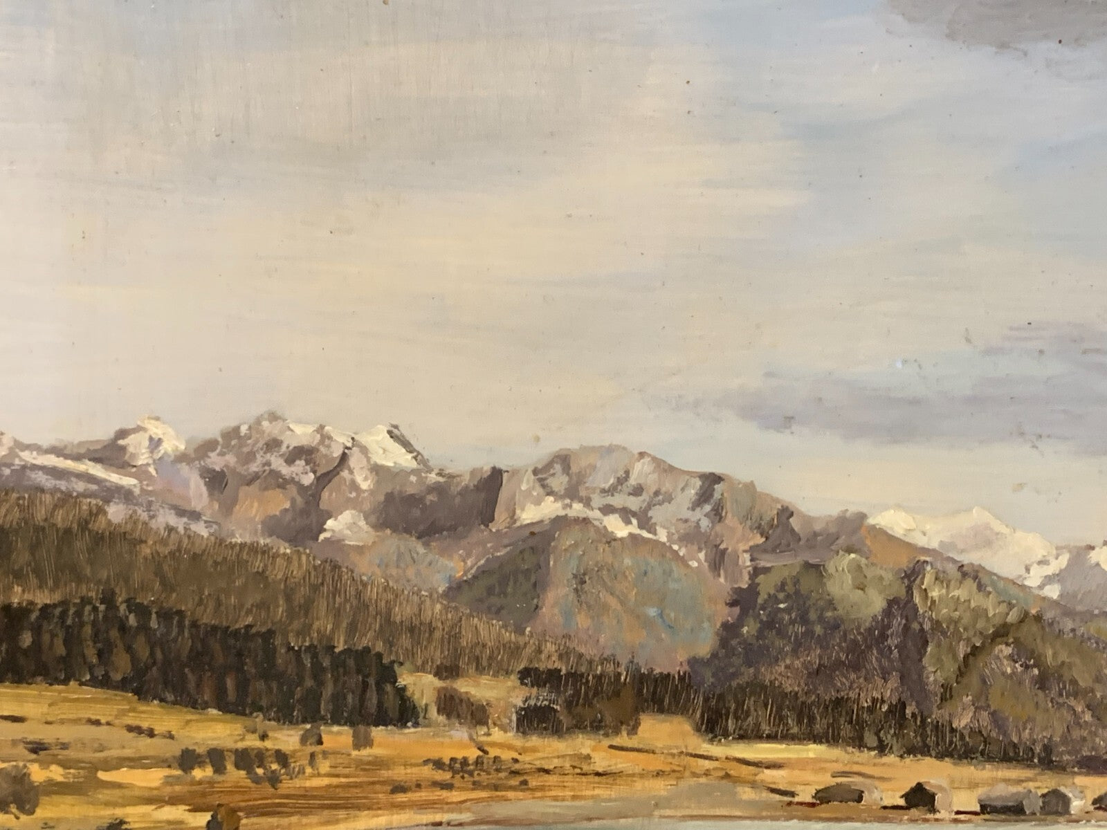 Klaus H. Fierenkothen - Heuernte - Öl auf Holzplatte - signiert gerahmt Gemälde2