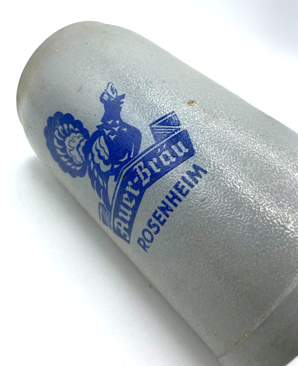 Dachbodenfund alter Steinzeug Krug Bierkrug Auer-Bräu Rosenheim 1 Ltr. gepflegt4
