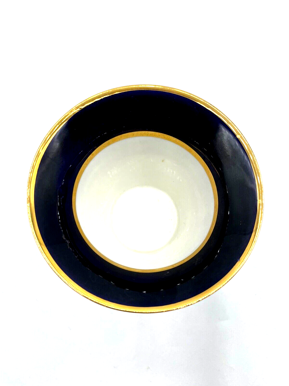 Dachbodenfund attraktive alte Royal Dux Porzellanvase Trichtervase Kobalt Blumen2