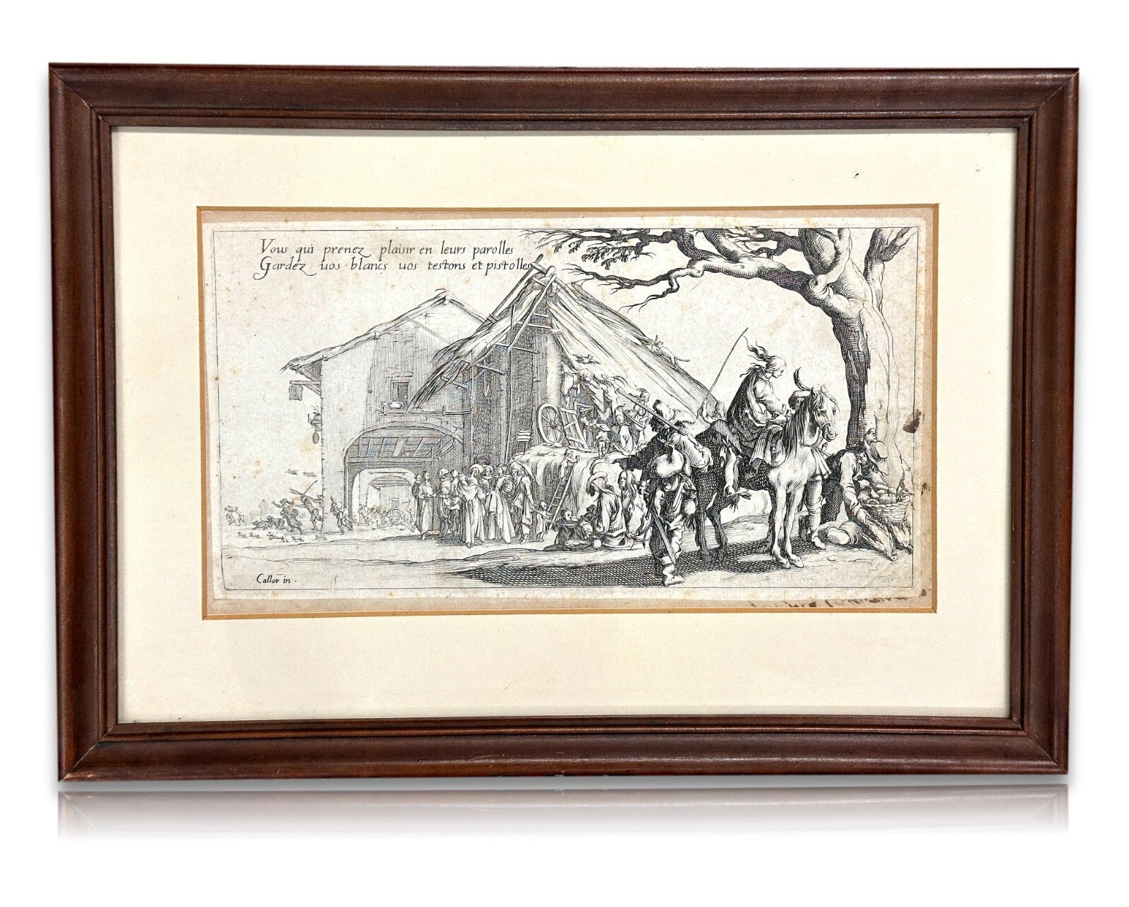Jacques Callot 1592–1635 - Radierung - 'Les Bohémiens' - Die Zigeuner ca 16200