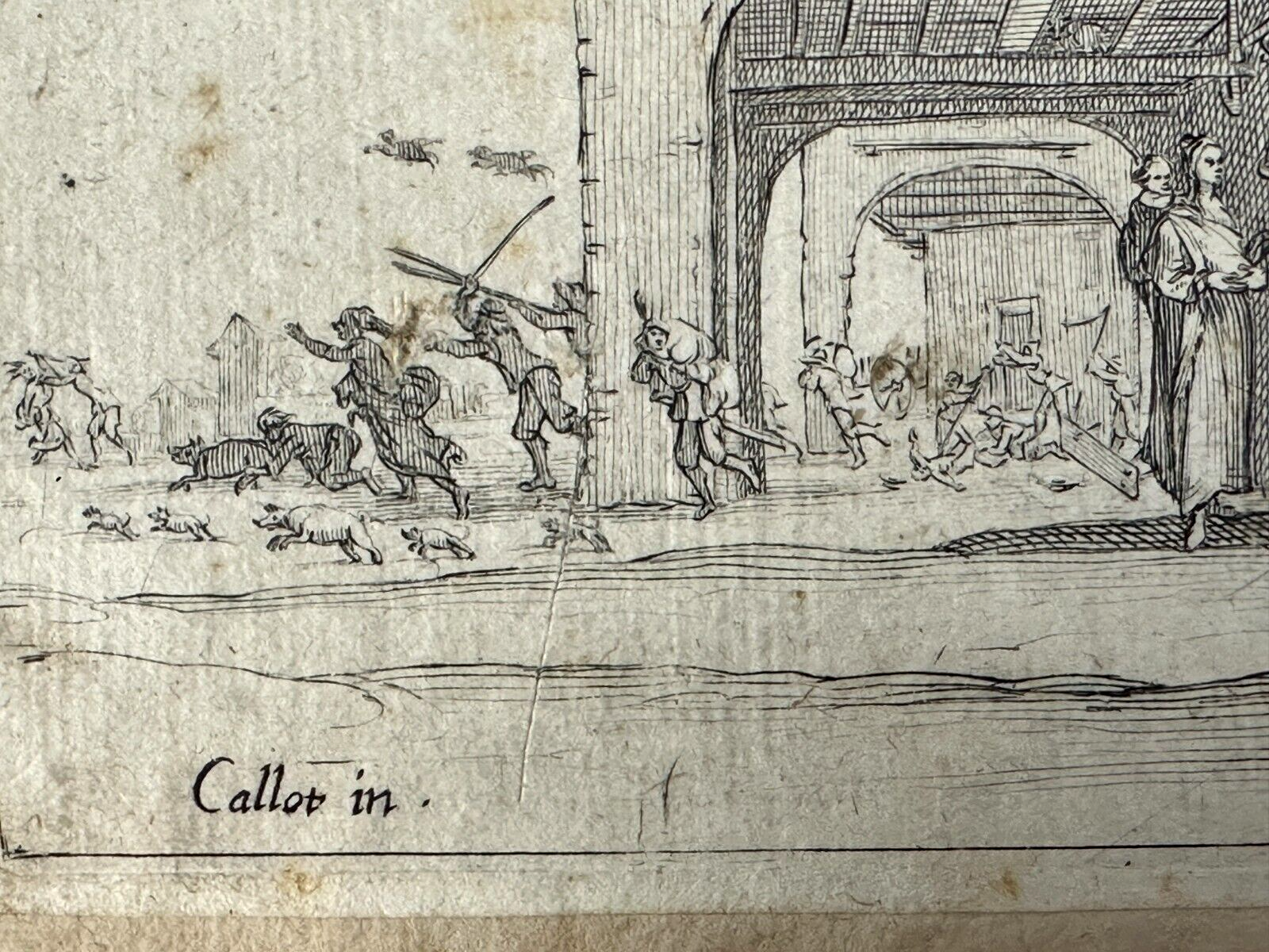 Jacques Callot 1592–1635 - Radierung - 'Les Bohémiens' - Die Zigeuner ca 162015