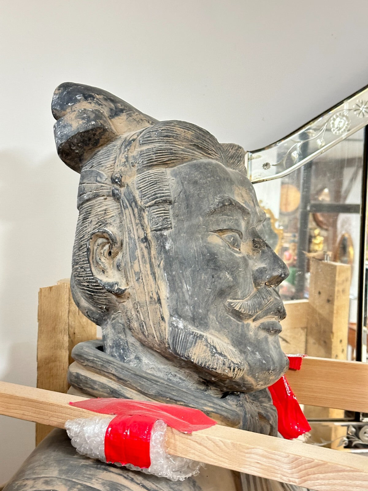 XL Chinesischer Krieger - Terrakotta Krieger Gipsmodell - Figur Skulptur 200 cm6
