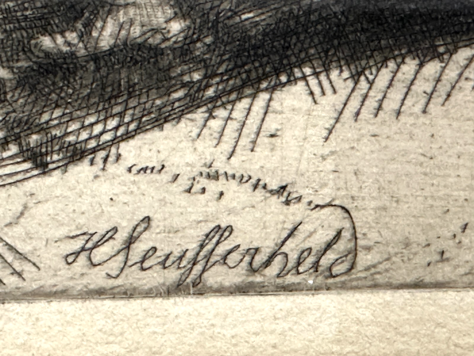 Heinrich Seufferheld 1866-1940 - Radierung 1923 - Neujahr 1923 - signiert9