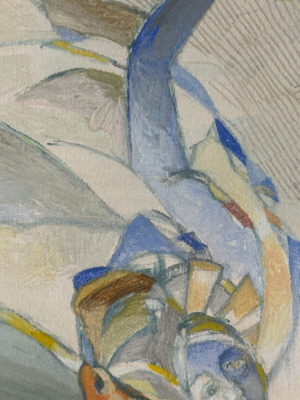 Tempera auf Papier - 'Botschaft der Nacht und des Windes' - Jorge Ponce 19876