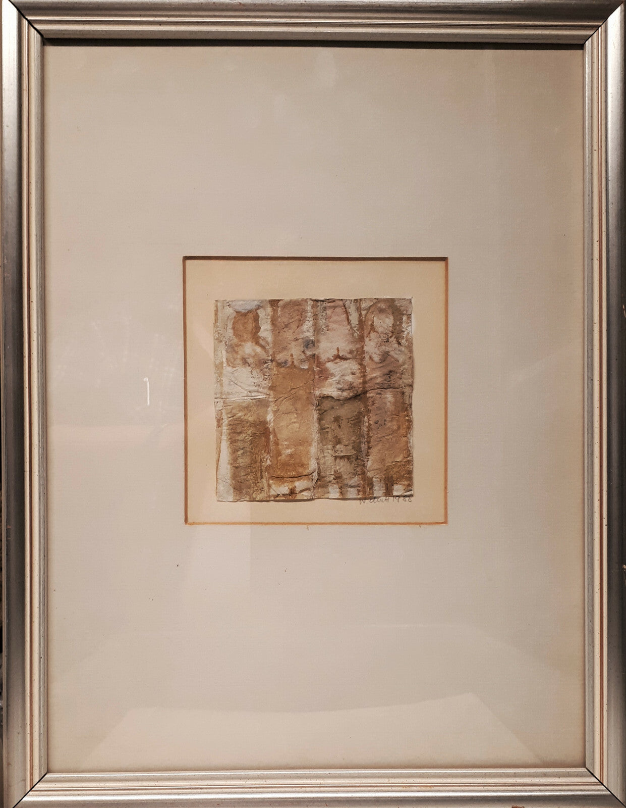 Wendelin Matt *1934 - Mischtechnik - Materialcollage - Unikat - Abstrakt1