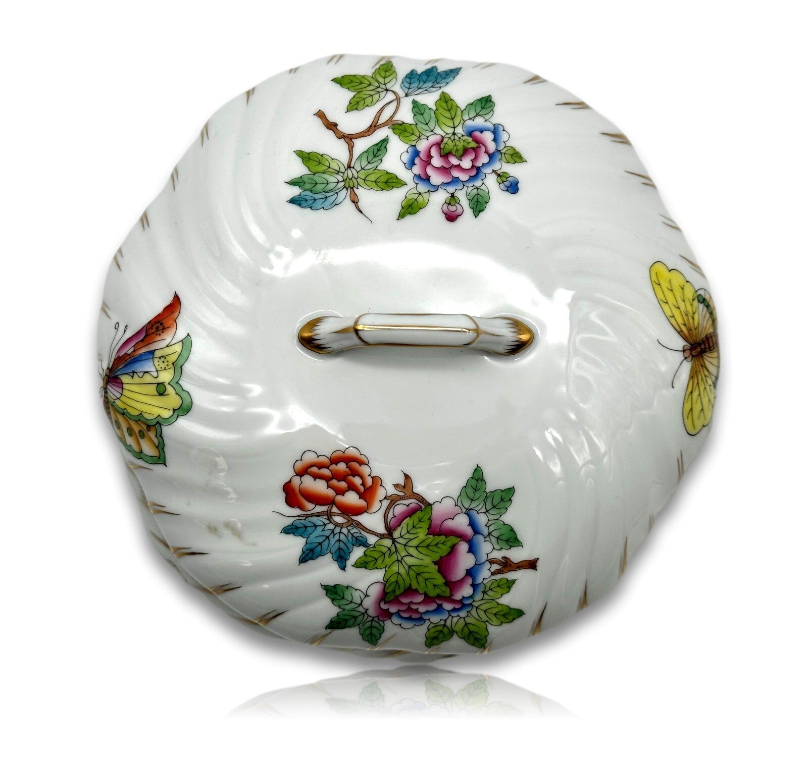 Herend 6028 - Deckeldose Dose Bonboniere - Porzellan - Queen Victoria Handbemalt3
