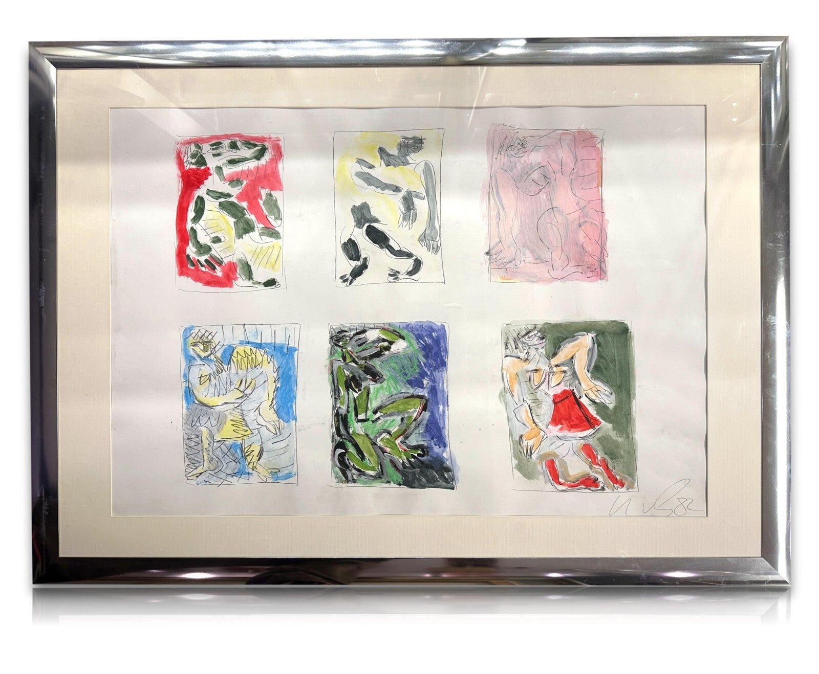Ursula von Gierke (UvG) - 1982 – Transformation, 6-teilige Komposition signiert0